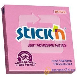 KARTECZKI STICK'N 76*76mm RÓŻOWE (100) KARTECZKI STICK'N 76*76mm RÓŻOWE (100)