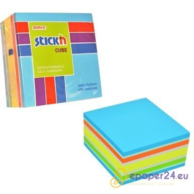 KARTECZKI STICK'N 76*76mm MIX KOLORÓW (400) KARTECZKI STICK'N 76*76mm MIX KOLORÓW (400)
