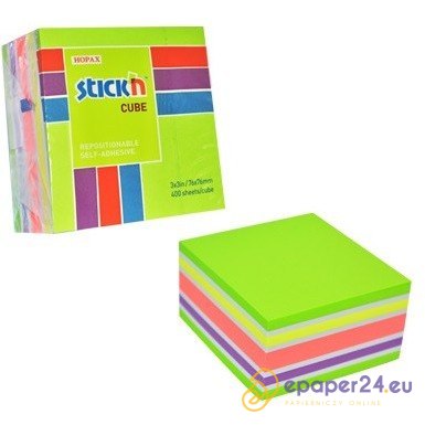 KARTECZKI STICK'N 76*76mm MIX KOLORÓW (400) KARTECZKI STICK'N 76*76mm MIX KOLORÓW (400)