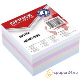 Kostka papierowa Office Products 85x85x40mm nieklejona kolor