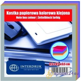 KOSTKA PAPIEROWA 85x85x50mm KLEJONA KOLOR