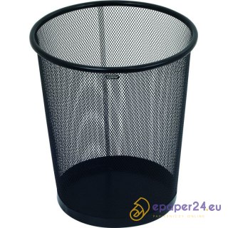 METALOWY KOSZ NA ŚMIECI 12L CZARNY