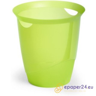 KOSZ NA ŚMIECI DURABLE 16L ZIELONY TRANSPARENTNY