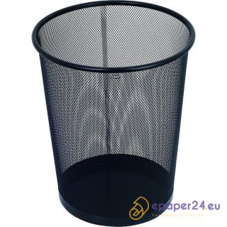 METALOWY KOSZ NA ŚMIECI 19L CZARNY