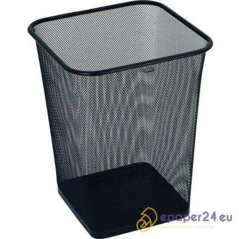METALOWY KOSZ NA ŚMIECI 18L KWADRAT CZARNY METALOWY KOSZ NA ŚMIECI 18L KWADRAT CZARNY
