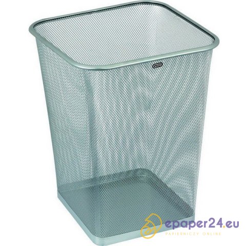 METALOWY KOSZ NA ŚMIECI 18L KWADRAT SREBRNY METALOWY KOSZ NA ŚMIECI 18L KWADRAT SREBRNY