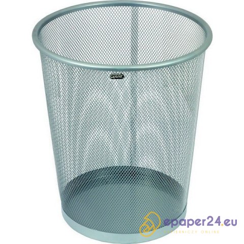 METALOWY KOSZ NA ŚMIECI 19L SREBRNY METALOWY KOSZ NA ŚMIECI 19L SREBRNY