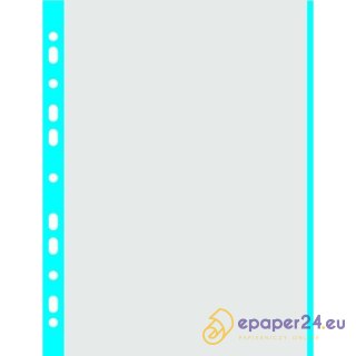 Koszulki Donau A4/40µm (brzeg niebieski) groszkowe (100)