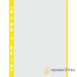 Koszulki Donau A4/40µm (brzeg żółty) groszkowe (100)