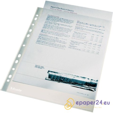 KOSZULKI ESSELTE A4/105µm KRYSTALICZNE (100) KOSZULKI ESSELTE A4/105µm KRYSTALICZNE (100)