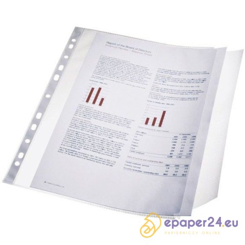 KOSZULKI Z KLAPKĄ ESSELTE A4/90µm GROSZKOWE (10) KOSZULKI Z KLAPKĄ ESSELTE A4/90µm GROSZKOWE (10)