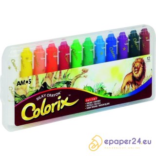 KREDKI ARTYSTYCZNE AMOS COLORIX 12 KOLORÓW