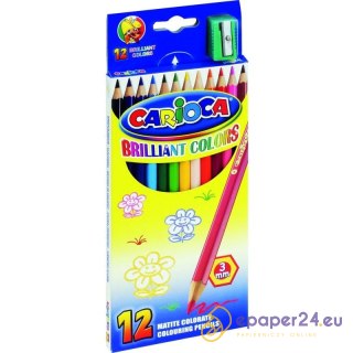 KREDKI OŁÓWKOWE CARIOCA 12 KOLORÓW