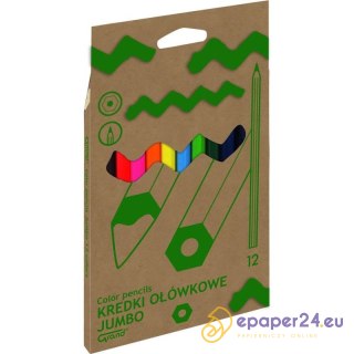 KREDKI OŁÓWKOWE GRAND JUMBO 12 KOLORÓW
