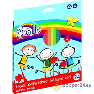 KREDKI OŁÓWKOWE FIORELLO 24 KOLORY
