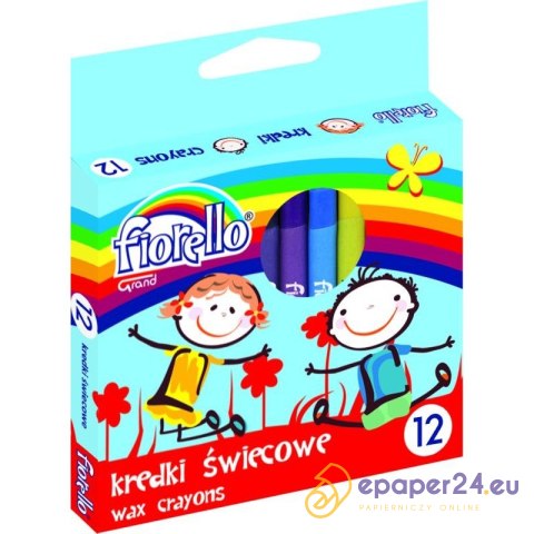 KREDKI ŚWIECOWE FIORELLO 12 KOLORÓW KREDKI ŚWIECOWE FIORELLO 12 KOLORÓW