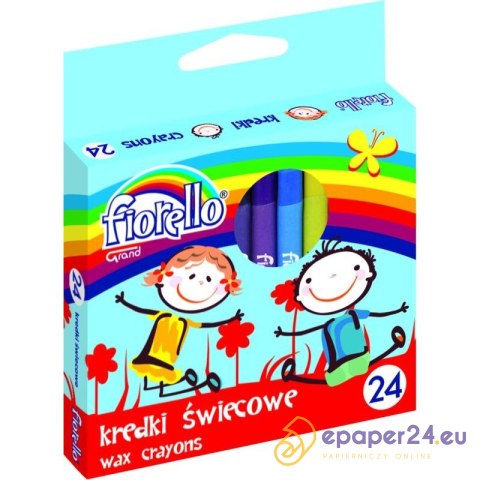 KREDKI ŚWIECOWE FIORELLO 24 KOLORÓW KREDKI ŚWIECOWE FIORELLO 24 KOLORÓW