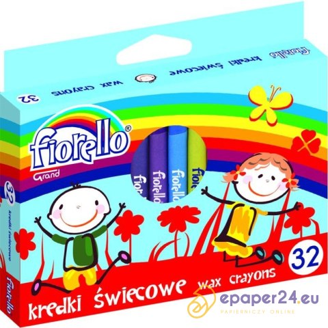 KREDKI ŚWIECOWE FIORELLO 32 KOLORÓW KREDKI ŚWIECOWE FIORELLO 32 KOLORÓW