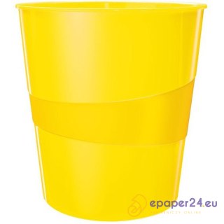 Kosz na śmieci Leitz Wow 15L żółty