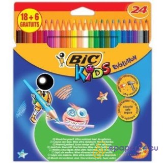 Kredki ołówkowe BiC Kids Evolution 24 kolory