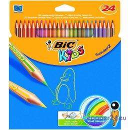 Kredki ołówkowe BiC Kids Tropicolors 24 kolory