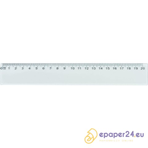 LINIJKA PRZEZROCZYSTA 20cm LINIJKA PRZEZROCZYSTA 20cm