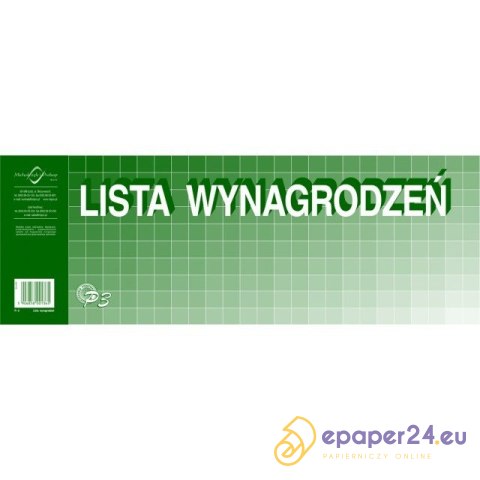 LISTA WYNAGRODZEŃ A3 1/2 LISTA WYNAGRODZEŃ A3 1/2
