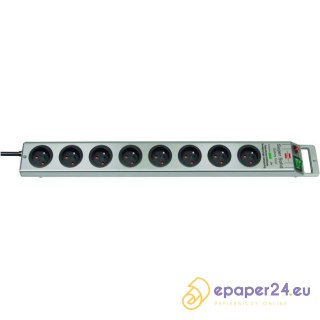 Listwa zasilajaca Bernnenstuhl Supersolid 2.5m/8g srebrna