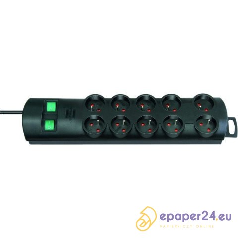 Listwa zasilajaca Bernnenstuhl Primera 2m/10g czarna Listwa zasilajaca Bernnenstuhl Primera 2m/10g czarna