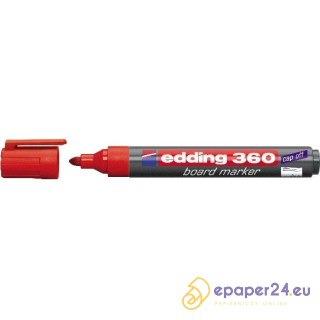 Marker do tablic Edding 360 czerwony