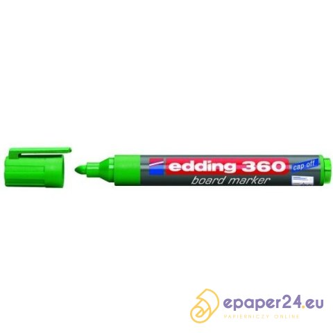 Marker do tablic Edding 360 zielony Marker do tablic Edding 360 zielony