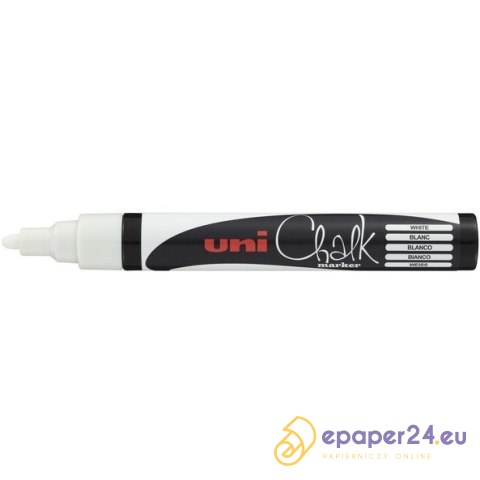 MARKER KREDOWY UNI CHALK PWE-5M BIAŁY MARKER KREDOWY UNI CHALK PWE-5M BIAŁY