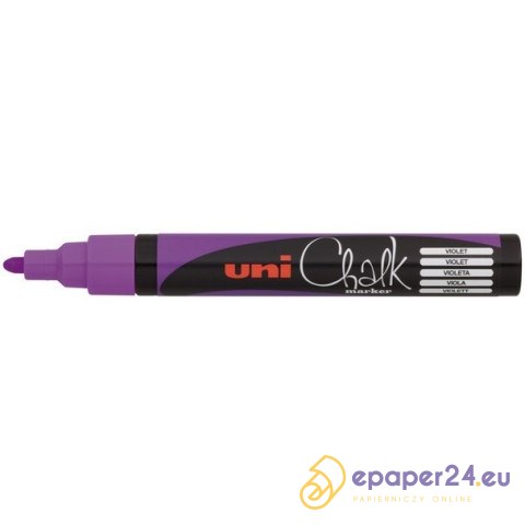 MARKER KREDOWY UNI CHALK PWE-5M FIOLETOWY MARKER KREDOWY UNI CHALK PWE-5M FIOLETOWY