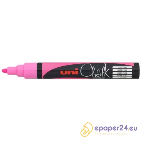 MARKER KREDOWY UNI CHALK PWE-5M RÓŻOWY MARKER KREDOWY UNI CHALK PWE-5M RÓŻOWY