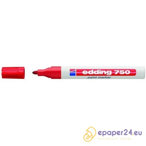 Marker olejowy Edding 750 czerwony Marker olejowy Edding 750 czerwony