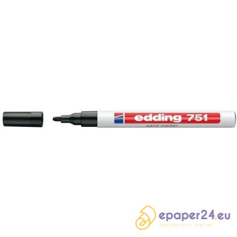Marker olejowy Edding 751 czarny Marker olejowy Edding 751 czarny