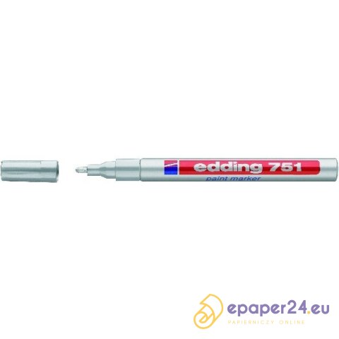 Marker olejowy Edding 751 srebrny Marker olejowy Edding 751 srebrny
