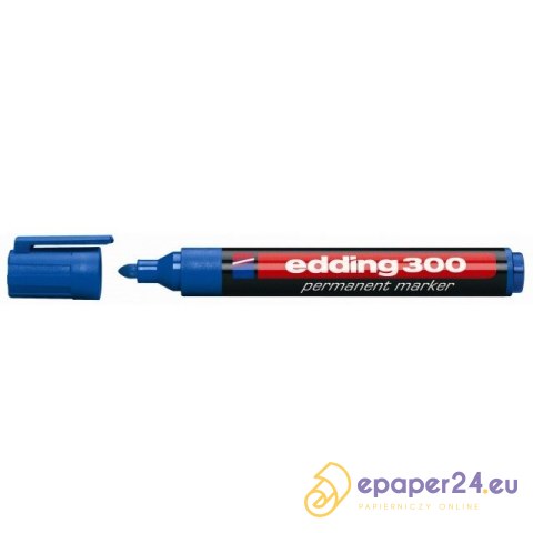 Marker permanentny Edding 300 niebieski Marker permanentny Edding 300 niebieski