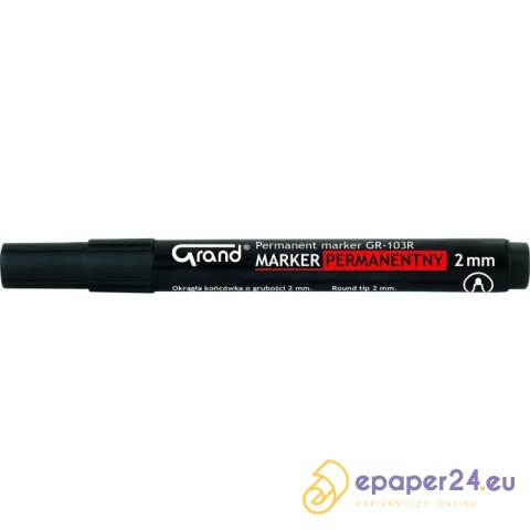 MARKER PERMANENTNY GRAND GR-103R CZARNY MARKER PERMANENTNY GRAND GR-103R CZARNY