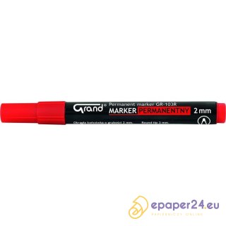 MARKER PERMANENTNY GRAND GR-103R CZERWONY