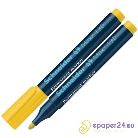 Marker permanentny Schneider Maxx 130 żółty Marker permanentny Schneider Maxx 130 żółty