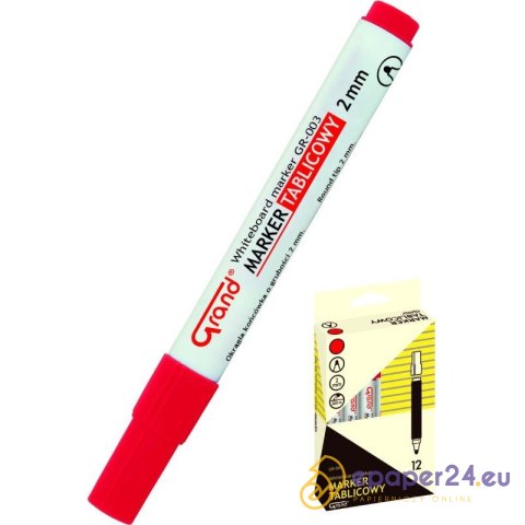 MARKER DO TABLIC GRAND GR-003 CZERWONY MARKER DO TABLIC GRAND GR-003 CZERWONY