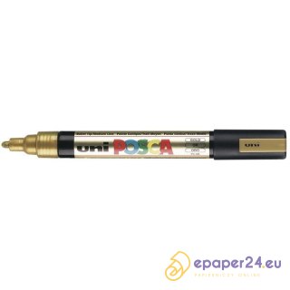 MARKER Z FARBĄ PLAKATOWĄ UNI PC-5M POSCA ZŁOTY