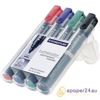 MARKERY STAEDTLER LUMOCOLOR S352 4 KOLORY
