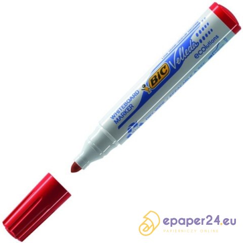 Marker do tablic BiC Velleda 1701 czerwony Marker do tablic BiC Velleda 1701 czerwony