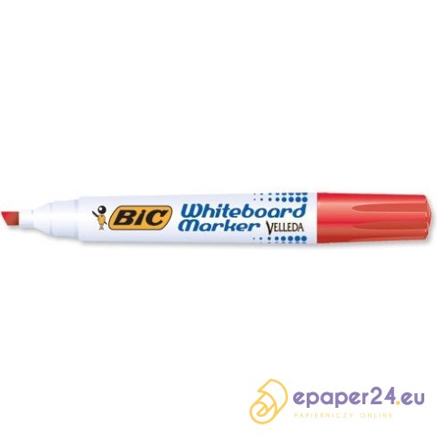 Marker do tablic BiC Velleda 1751 czerwony Marker do tablic BiC Velleda 1751 czerwony
