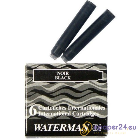 NABOJE ATRAMENTOWE WATERMAN INTERNATIONAL CZARNE (6) NABOJE ATRAMENTOWE WATERMAN INTERNATIONAL CZARNE (6)