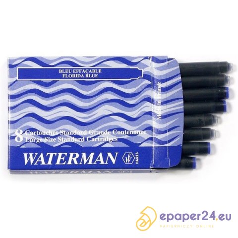 NABOJE ATRAMENTOWE WATERMAN STANDARD NIEBIESKO-CZARNE (8) NABOJE ATRAMENTOWE WATERMAN STANDARD NIEBIESKO-CZARNE (8)