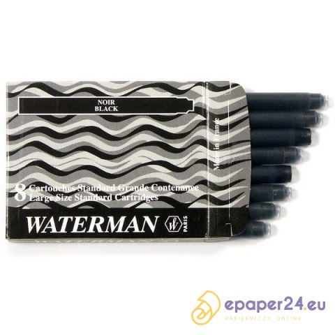 NABOJE ATRAMENTOWE WATERMAN STANDARD CZARNE (8) NABOJE ATRAMENTOWE WATERMAN STANDARD CZARNE (8)