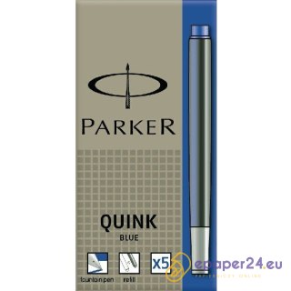 NABOJE ATRAMENTOWE PARKER QUINK NIEBIESKIE (5)